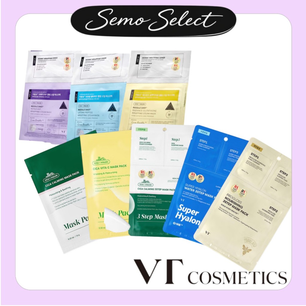 VT l PACK SERIESE (Reedle Shot Wrapping Steam Mask Sheets/VT 3step Mask Sheets/VT Mask Pack)
