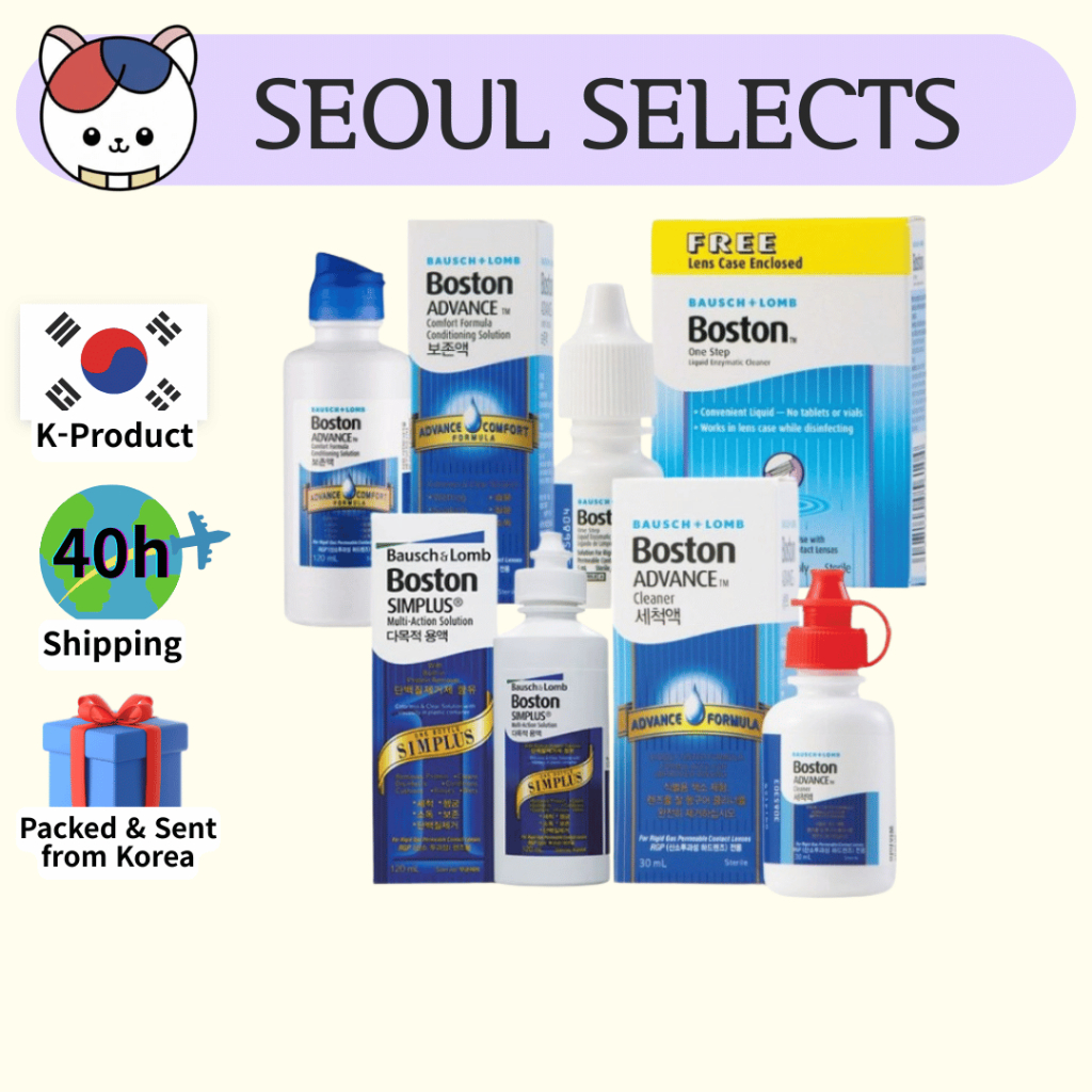 [BAUSCH&LOMB] Boston RGP (Hard) Lens Care Series Multi-Action Solution / Comfort Formula / Cleaner /