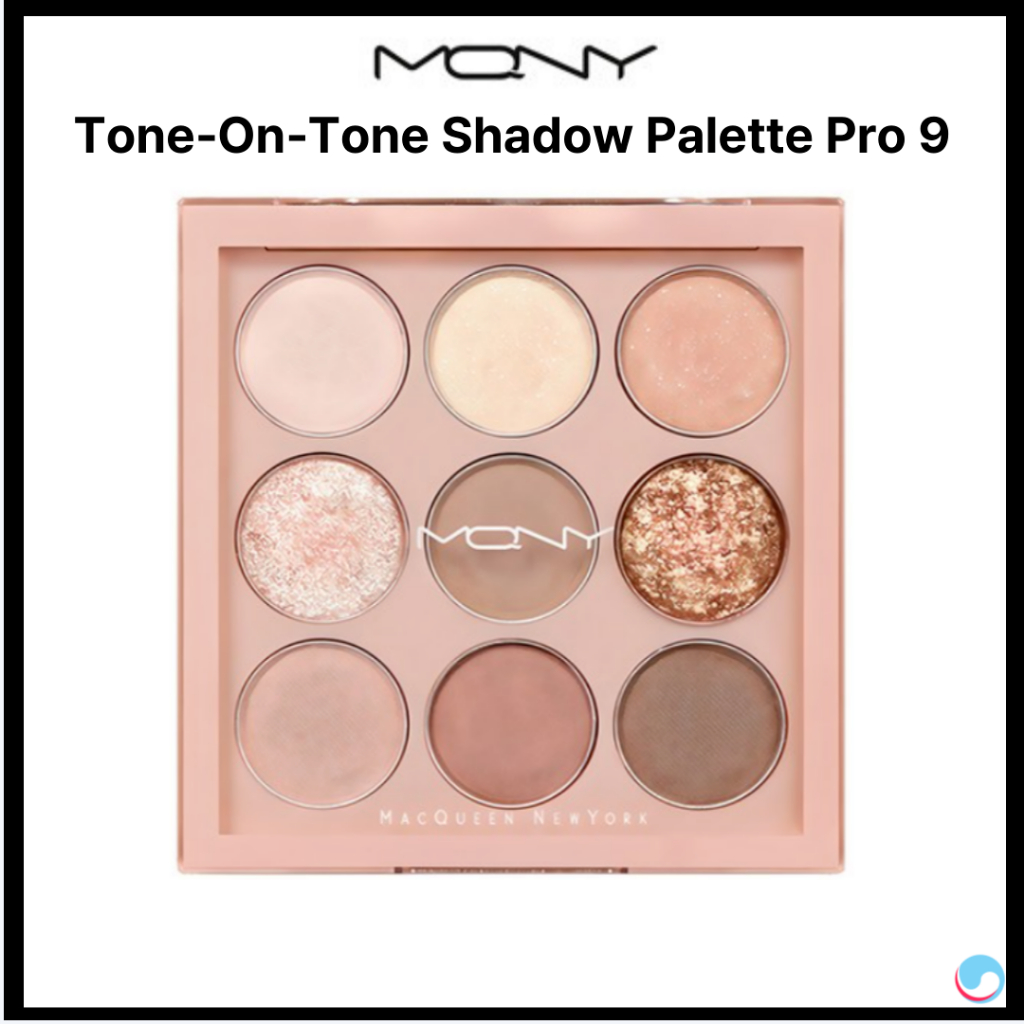 [MQNY] 1001 Tone‐On-Tone Shadow Palette Pro 9 Nude Mood MACQUEEN New York