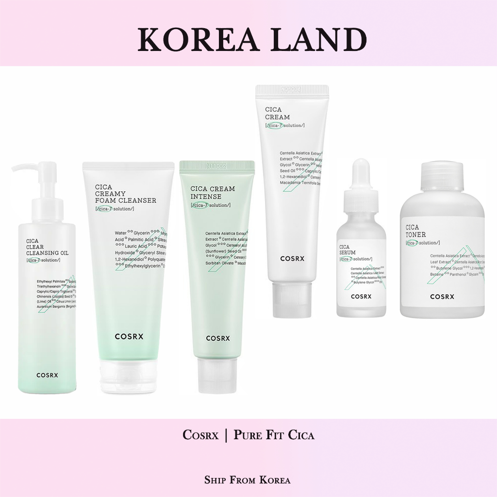 คอสเร็กซ์ | Pure Fit Cica Creamy Foam Cleanser/ Clear Cleansing Oil / Toner / Serum / Cream Intense