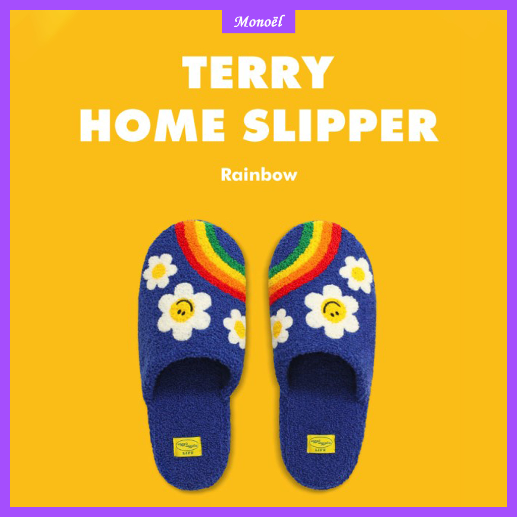 [Wiggle Wiggle] Terry Home Slipper- Rainbow