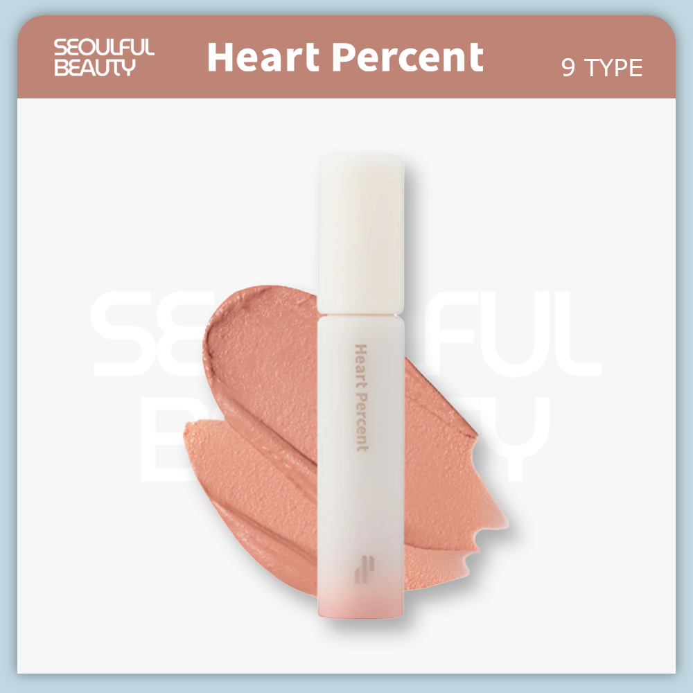 [Heart Percent] Dote On Mood All Cover Lip Base - 9 สี