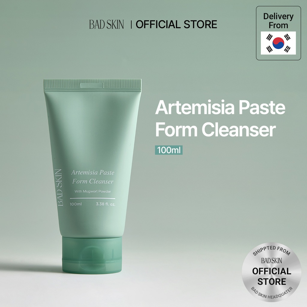 [BADSKIN KOREA] Artemisia Paste-Form Cleanser 100ml: 10-2-6800001540, โฟมล้างหน้าดูแลรูขุมขน ขจัดสิ่งสกปรก และปลอบประโลมผิว, ผลิตในประเทศเกาหลี