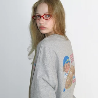 [RONRON] Vintage Croissant Over Fit Long Sleeve / 3colors
