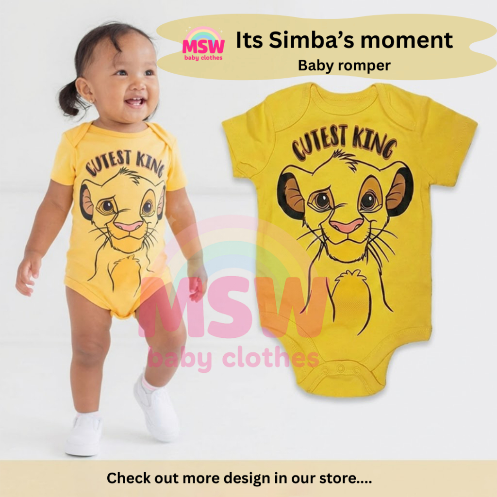 ชุดตัวละคร Baby Romper ชุดรอมเปอร์ (Lion King Series)