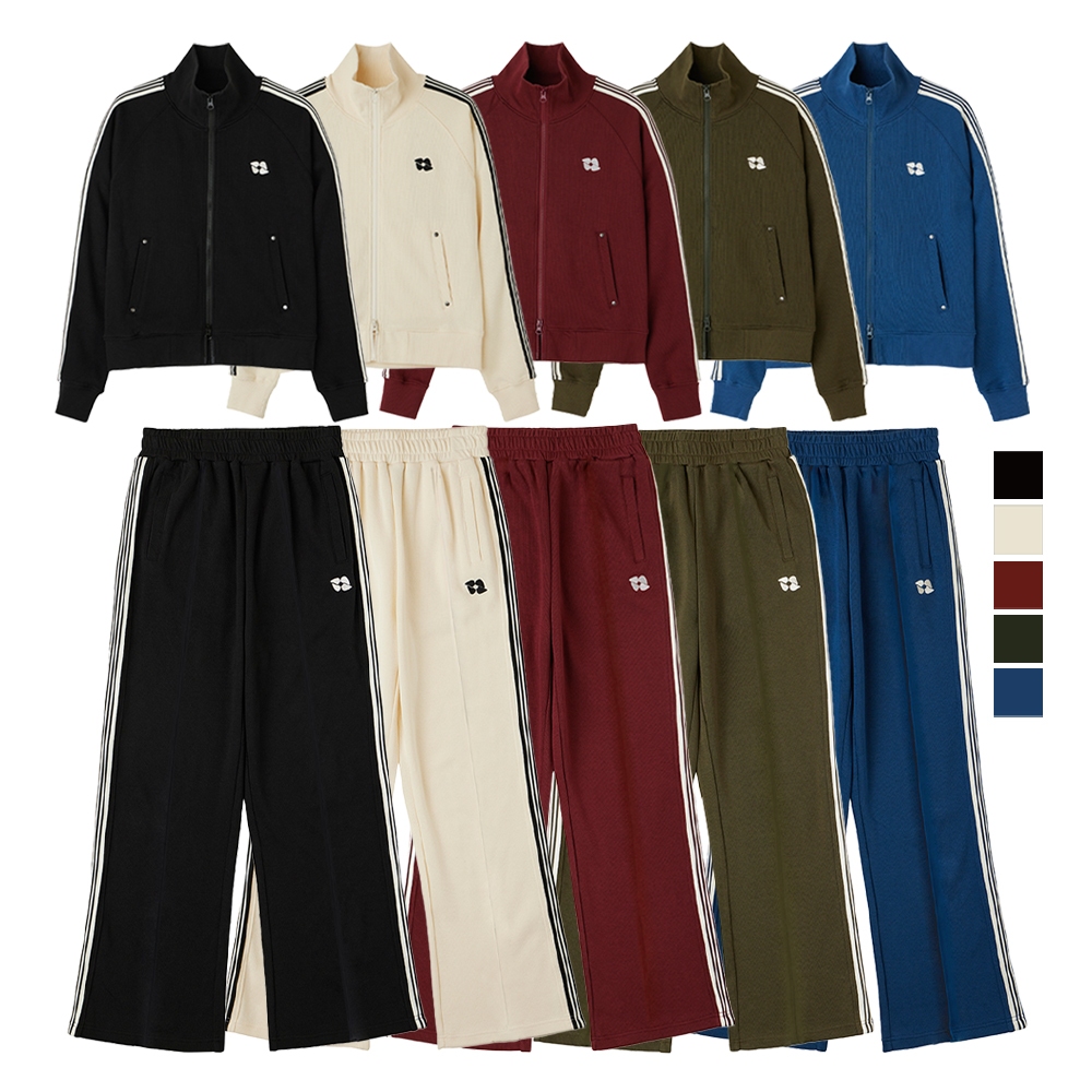 [URBANAGE] Authentic Line 2-Way Track Zip-Up Set-Up Sporty Streetwear