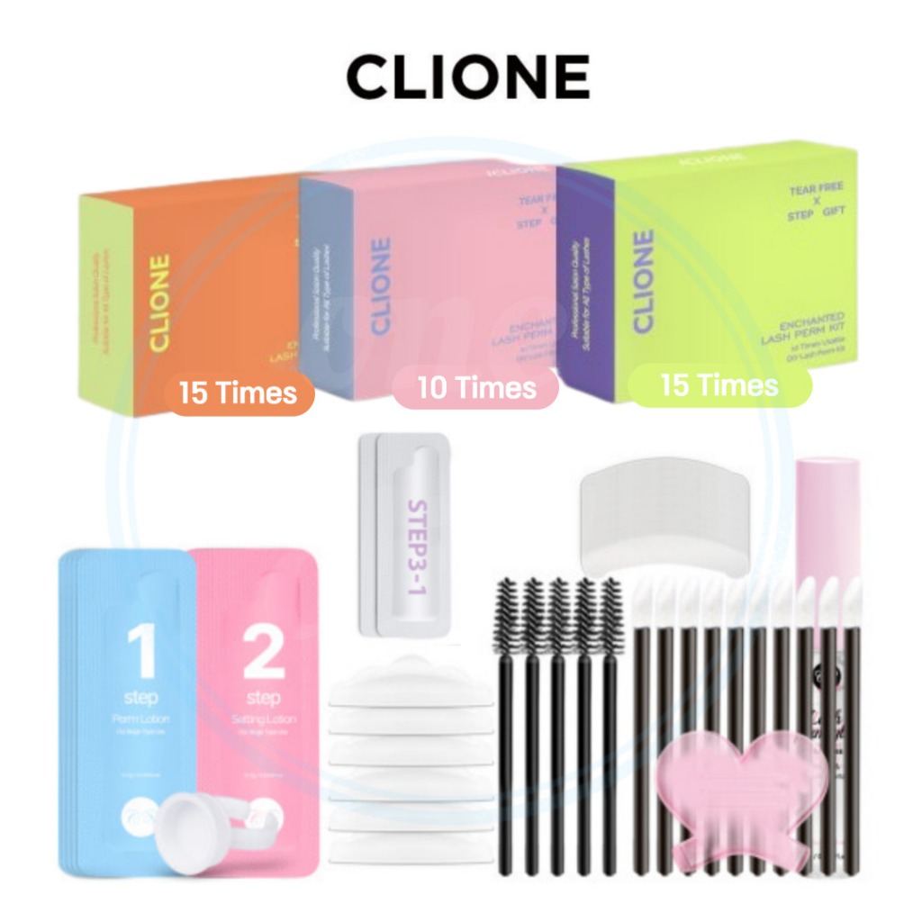 CLIONE Eyelash Lift Self-Perm Kit | เซ็ตดัดขนตาเกาหลี ทำเองที่บ้าน ขนตางอนสวย เป็นธรรมชาติ