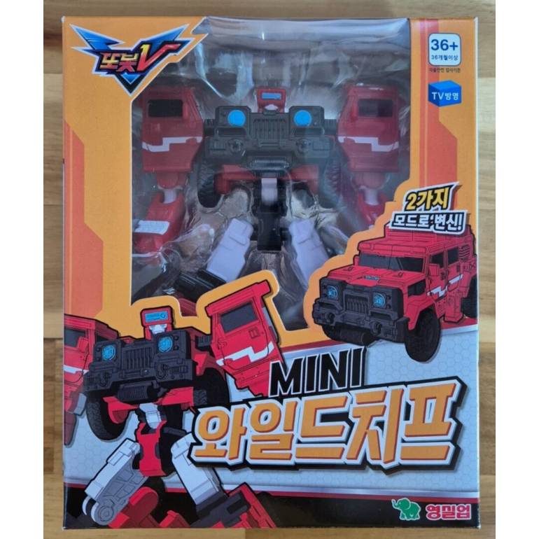 YOUNG TOYS Tobot V Mini Wild Chief Robot Vehicle Transformation Action Figure เวอร์ชั่นเกาหลี