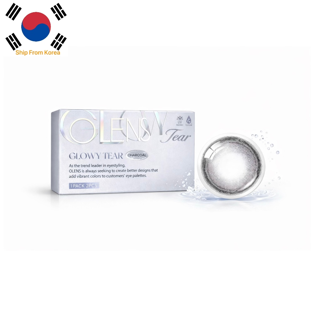 OLENS GLOWY TEAR CHARCOAL คอนแทคเลนส์ 2P เลนส์เกาหลี เลนส์