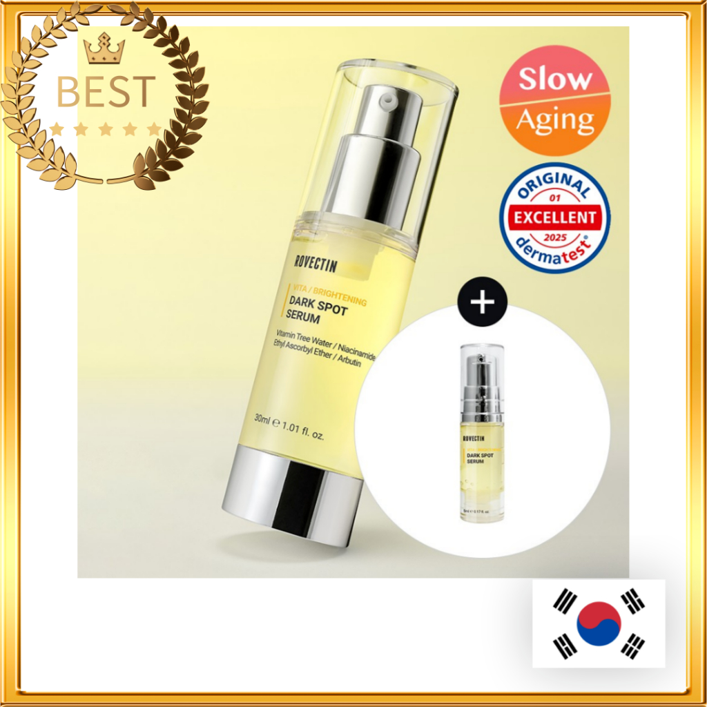 [ROVECTIN] Vita Dark Spot Serum 30ml + 5ml - Brightening Vitamin C Hyperpigmentation Corrector / เพิ่มความสดใสให้กับวิตามินซี Hyperpigmentation Corrector