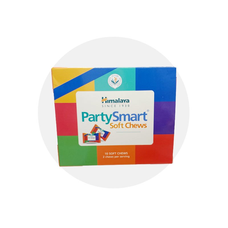 [Himalaya] Party Smart Soft Chews 10pcs / Original / Mango / Mix Berry / hangover cure