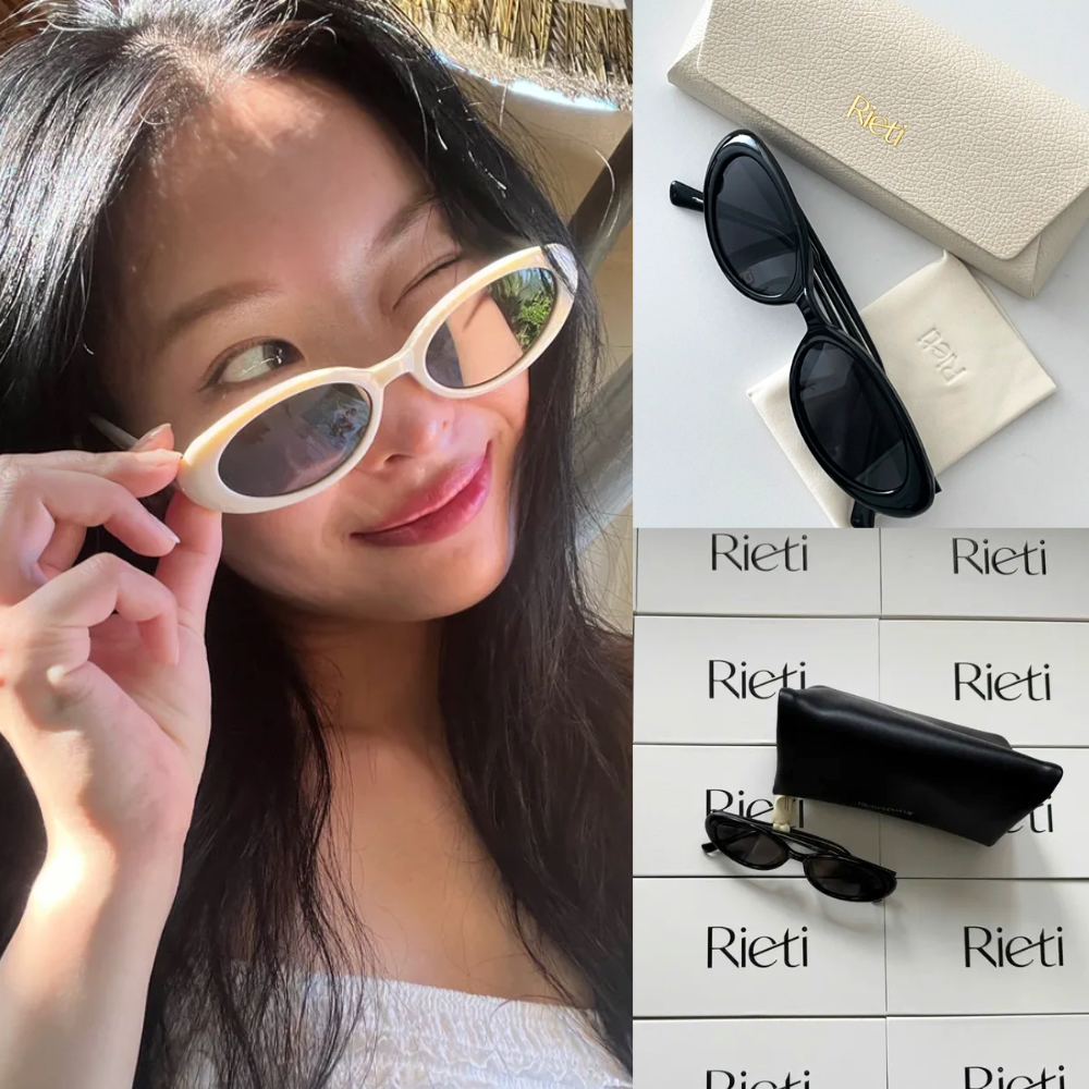 RIETI OTELLO RT 2011 แว่นกันแดดทรง Cat-Eye Oval / UV400 / Acetate Frame / 100% Authentic Korean Loca