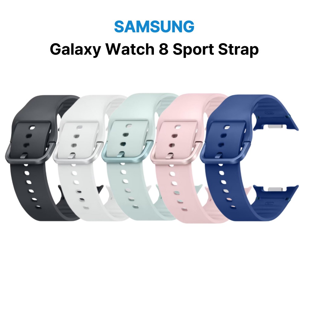 Samsung Original Galaxy Watch 8 Sport Strap Silicone Band – ของแท้อย่างเป็นทางการสําหรับ Galaxy Watc
