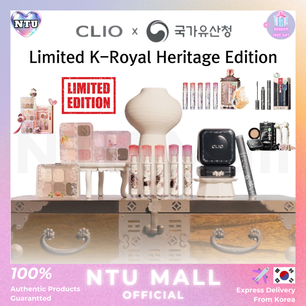 [CLIO & K-Royal Heritage] NEW Crystal Glam Tint, Kill Cover Founwear Cushion , MUSE MASTER PALETTE , KILL LASH SUPERPROOF