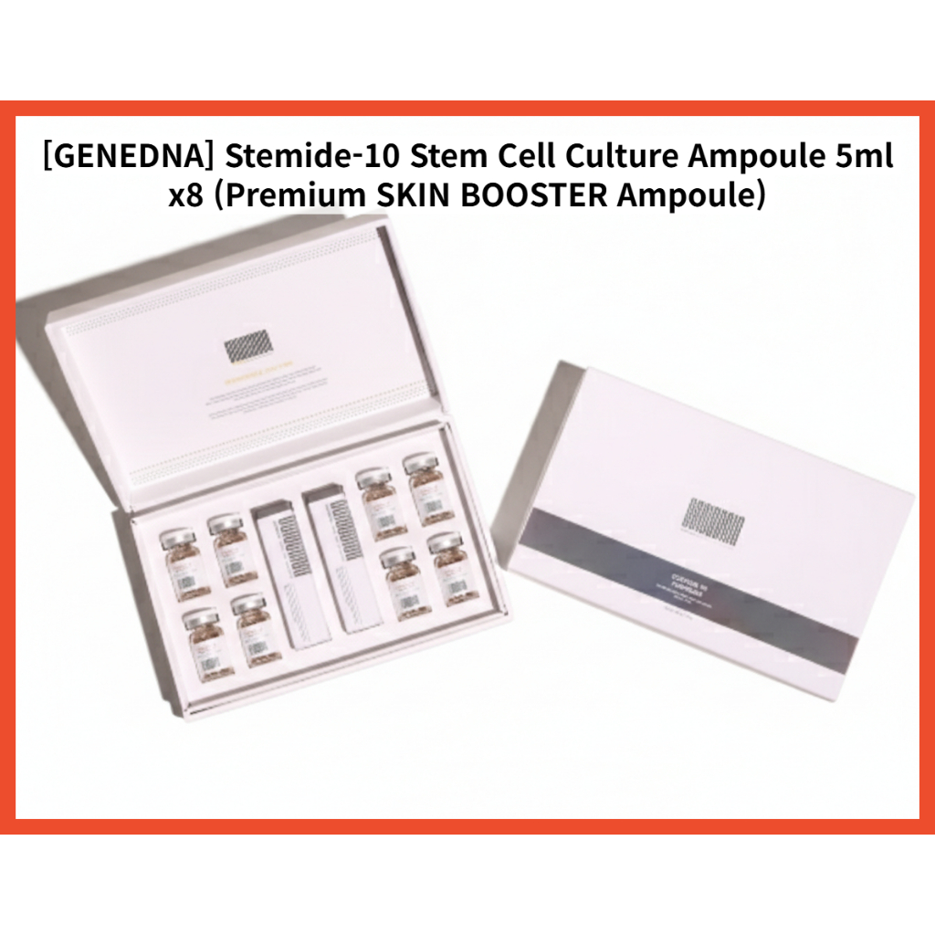 [GENEDNA] Stemide-10 Stem Cell Culture Ampoule 5ml x8 (Premium SKIN BOOSTER Ampoule)
