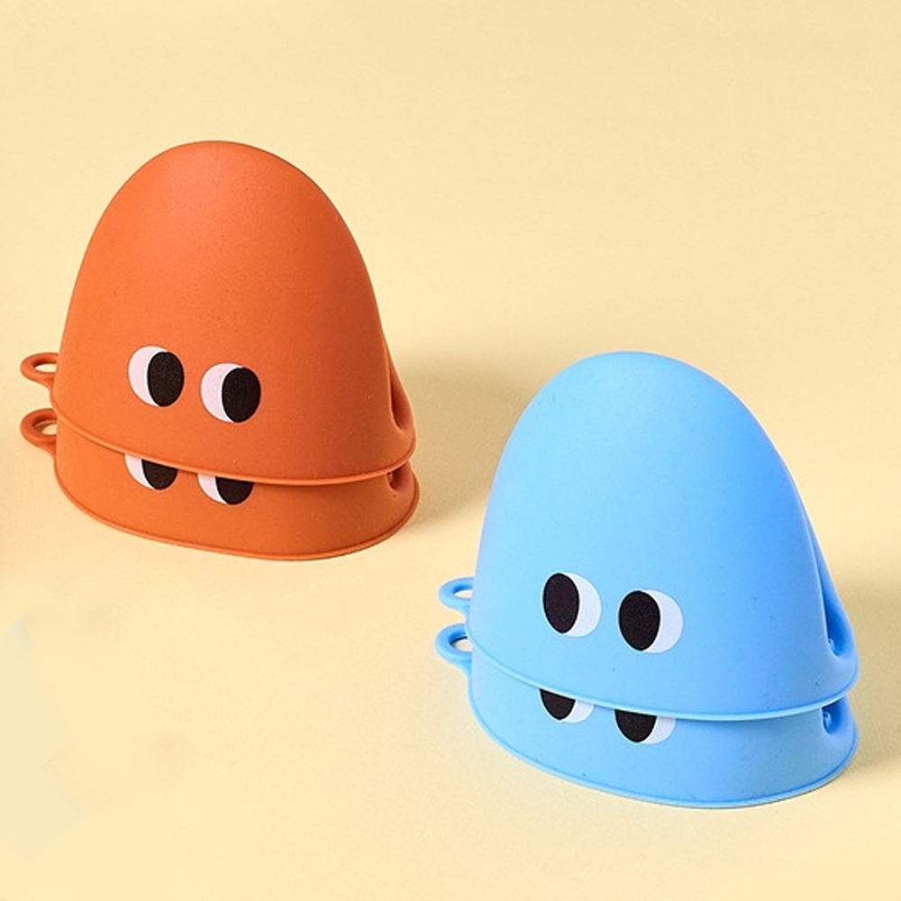 [Modern House] Bean Silicone Kitchen Gloves 2P Set Orange korea