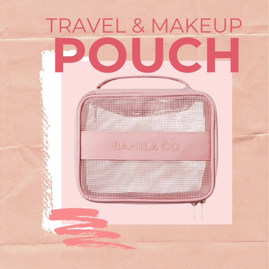 Travel & Makeup Mesh Pouch – Korean Beauty Essential