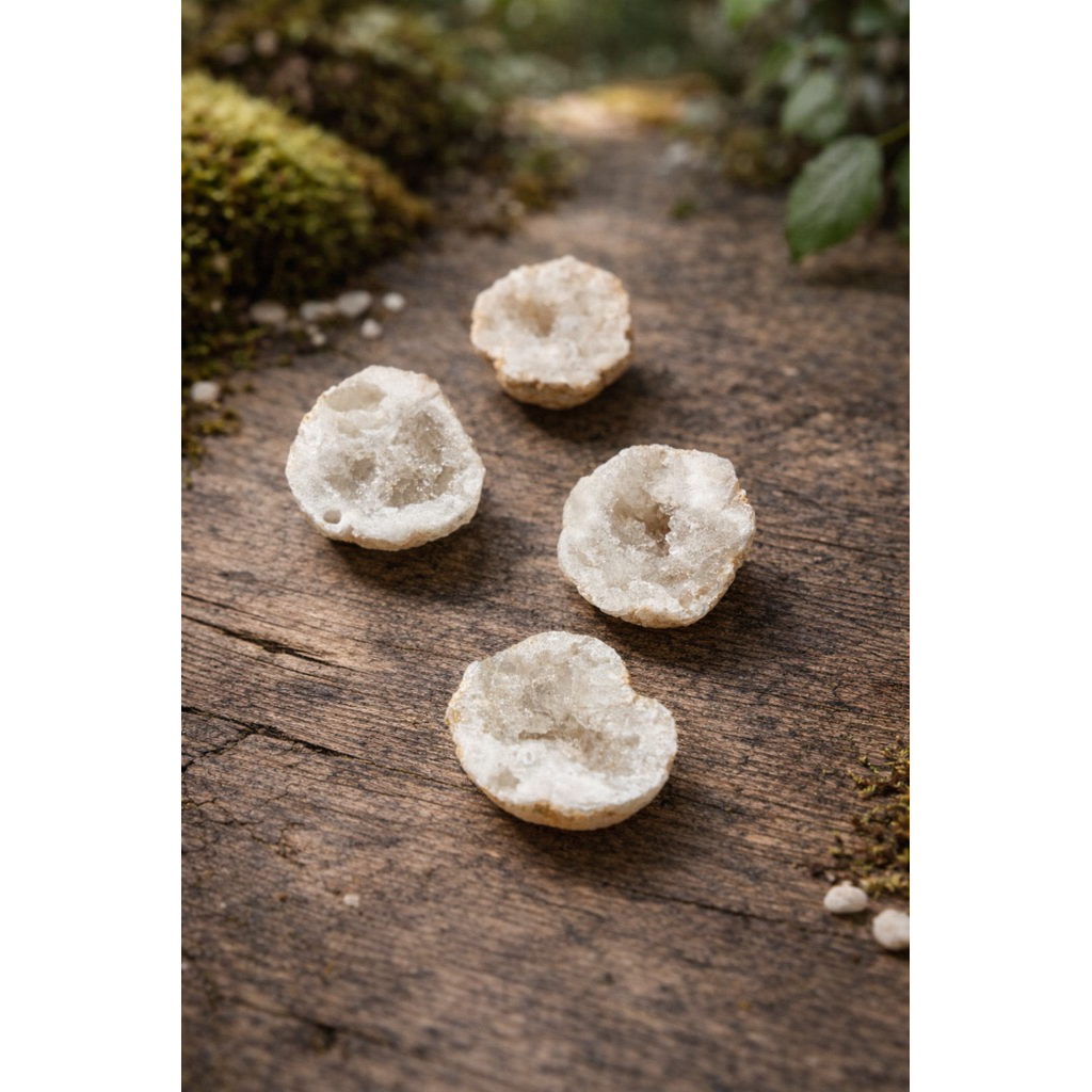 Natural Quartz Geode (มินิ)