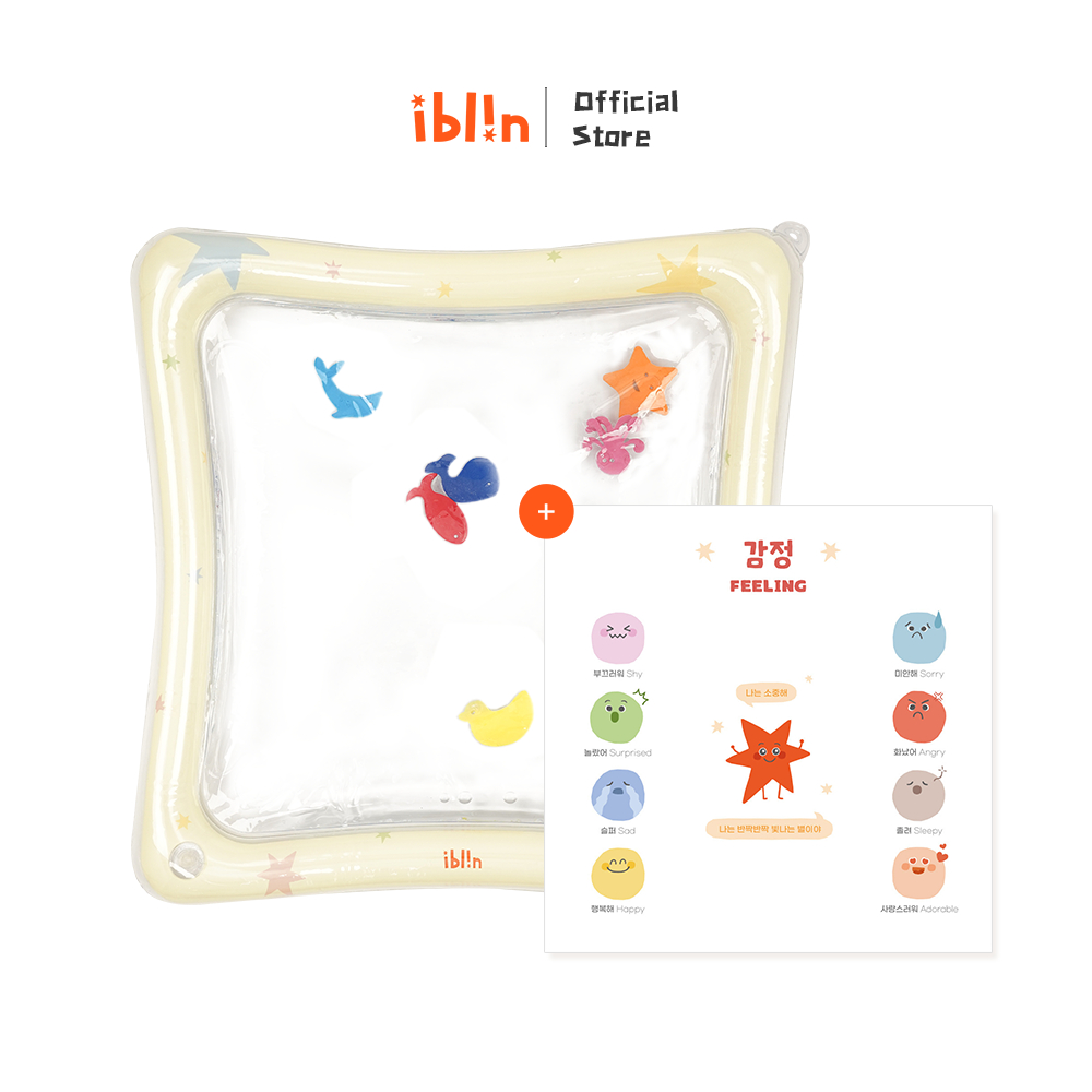 [Malang Honey] Iblin เสื่อน้ําเวลาหน้าท้องโปร่งใส – เสื่อเล่นประสาทสัมผัสสําหรับทารกที่มีกระจก - ของเล่นเสริมพัฒนาการ