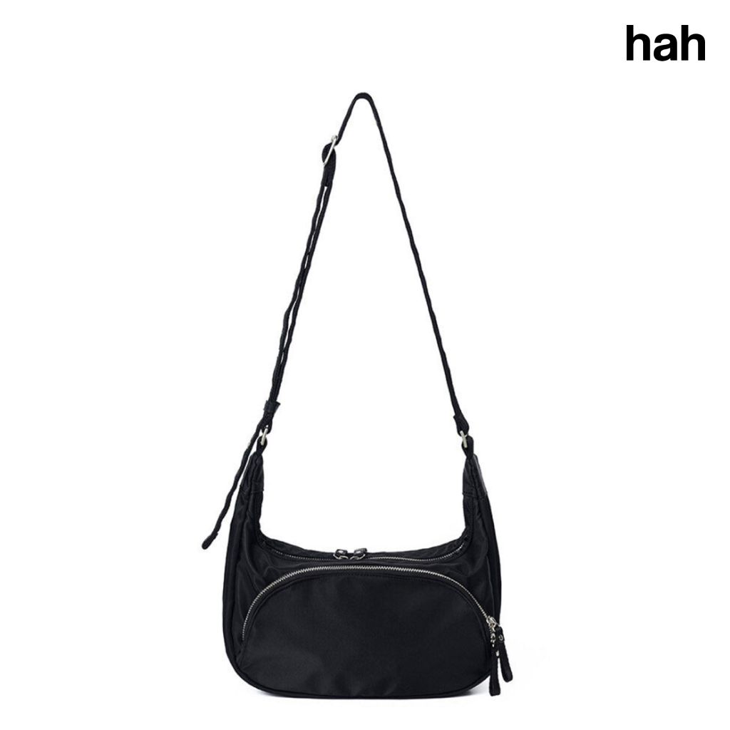 [HAH ARCHIVE] Ferry Nylon Hobo Bag (Black)