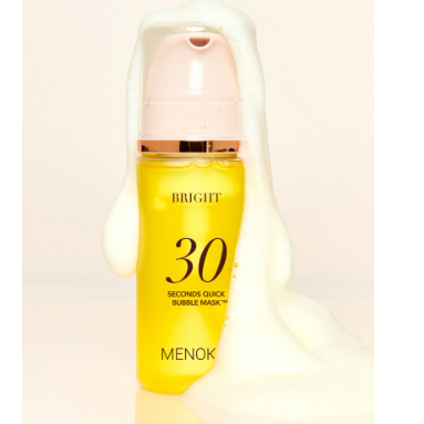 MENOKIN 30 Seconds Quick Brightening Glow Bubble Mask (BRIGHT)