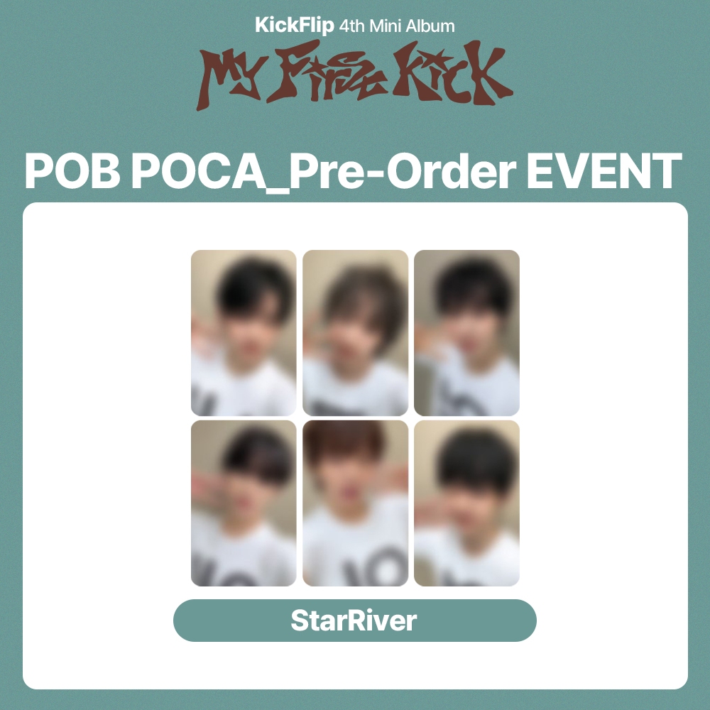 [SET] KickFlip KickFlip 4th Mini Album [ My First Kick ] StarRiver POB PHOTOCARD