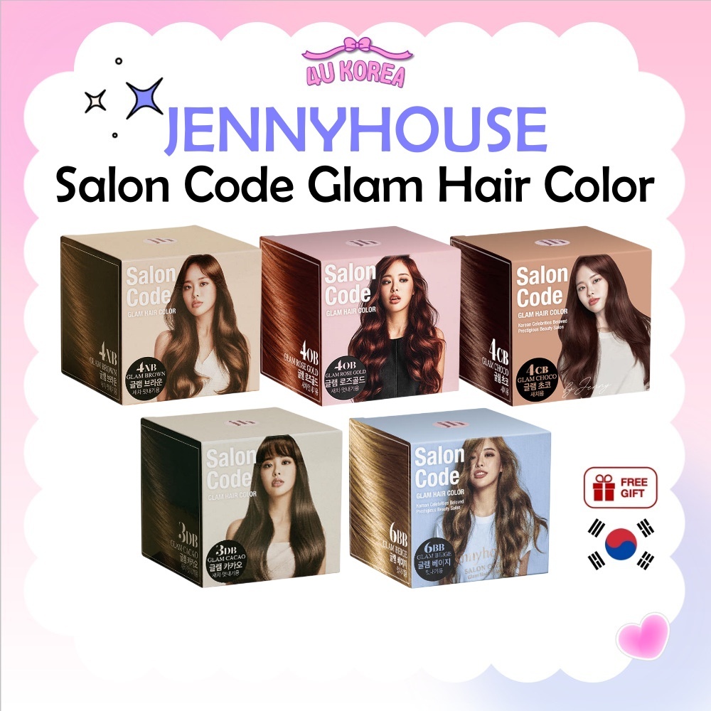 JENNYHOUSE Salon Code Glam Hair Color 140ml - 5 สี / K-BEAUTY