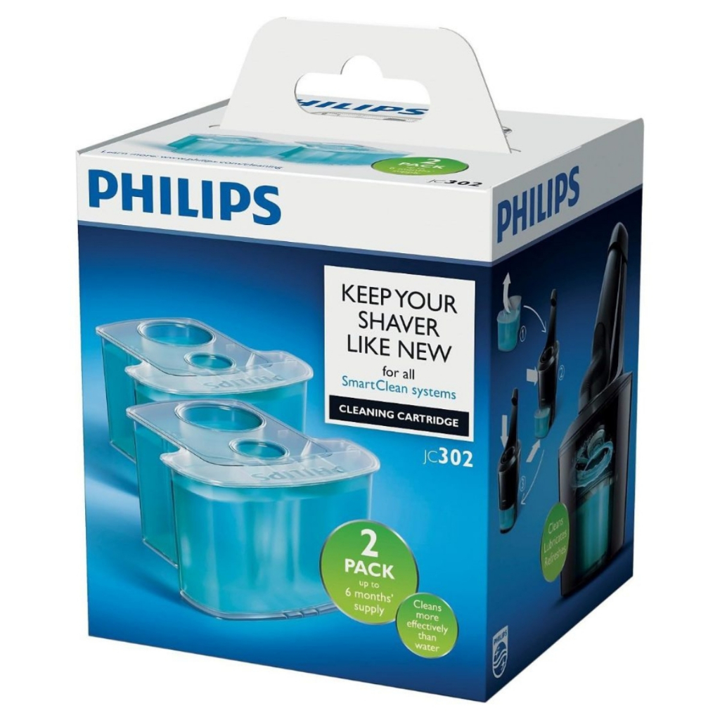PHILIPS ตลับทําความสะอาดเครื่องโกนหนวดสําหรับ S9000 S7000 เก็บเครื่องโกนหนวดของคุณเหมือนใหม่ JC302, 