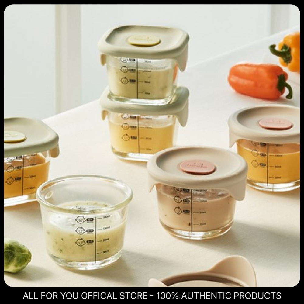 [LocknLock] ภาชนะเก็บอาหารเด็ก ฝาซิลิคอนแก้ว 230ml, 3P