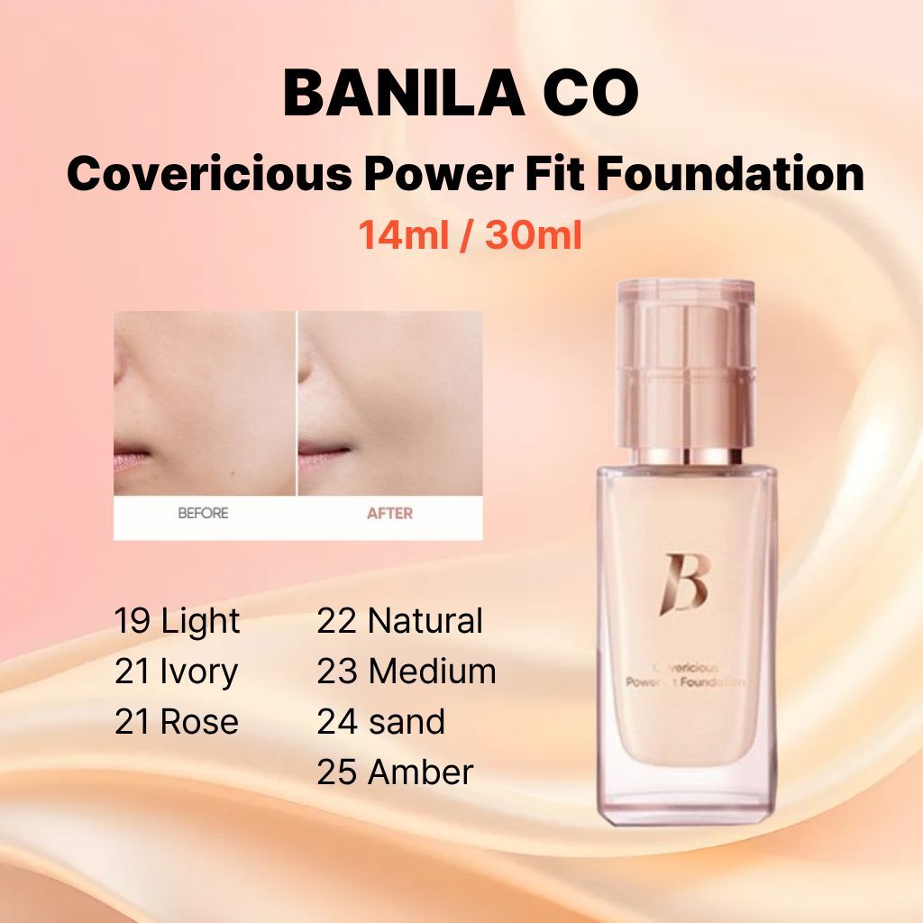 BANILA CO Covericious Power Fit Foundation 14ml / 30ml,
