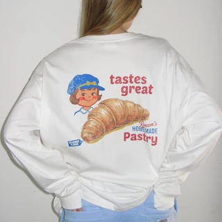 [RONRON] Vintage Croissant Over Fit Long Sleeve / 3colors