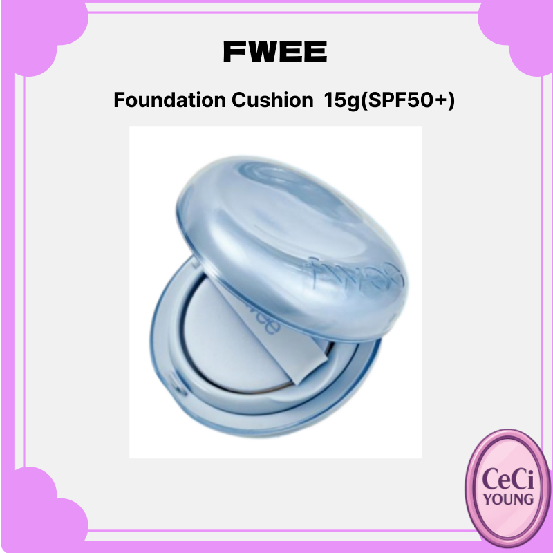 FWEE Cushion Glass 15g SPF50+ PA+++ Glow Cushion Foundation เครื่องสําอางผิวกระจกเกาหลี