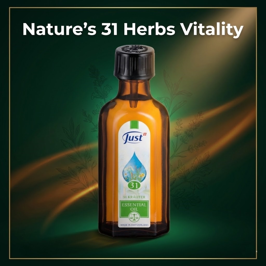 [Just] 31 Herbal Oil (20ml / 75ml) | Swiss Made / K-Celebs Secret Item / Huag & Muscle Relief / Arom