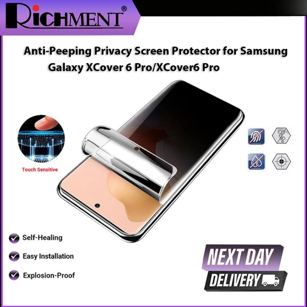 SG ยี่ห้อRICHMENT Hydrogel Anti-Peeping ตัวป้องกันหน้าจอความเป็นส่วนตัวสําหรับ Samsung Galaxy XCover