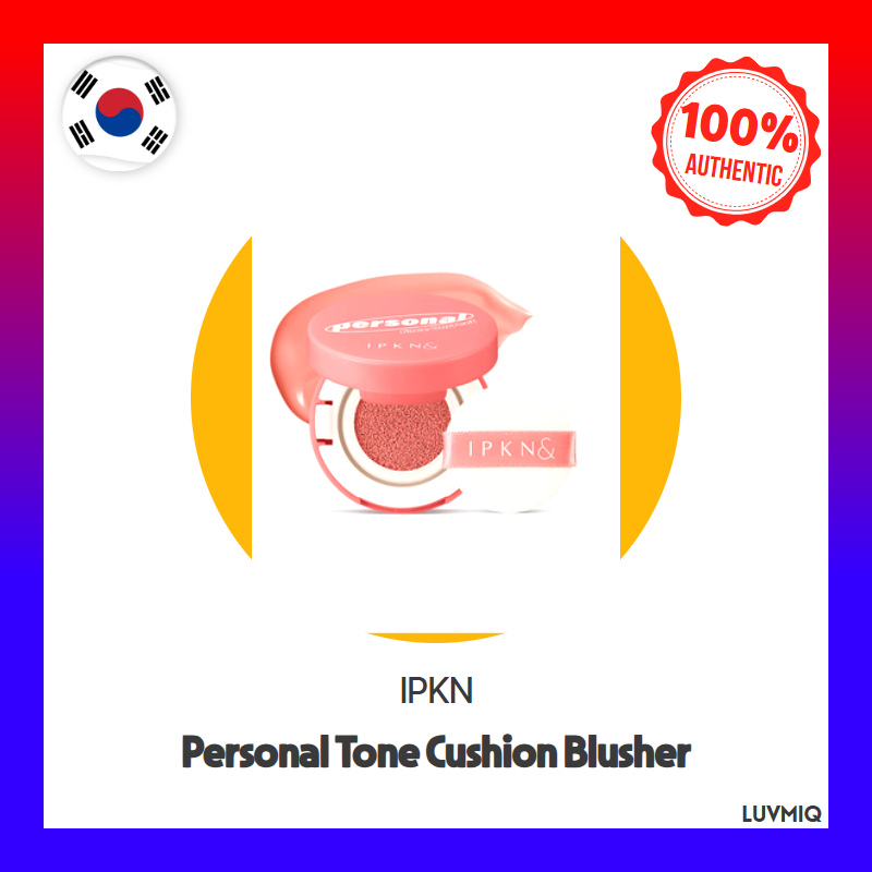[IPKN] Personal Tone Cushion Blusher – Dear Coral | Natural Glow Korean Cushion Blush 5g by Luvmiq