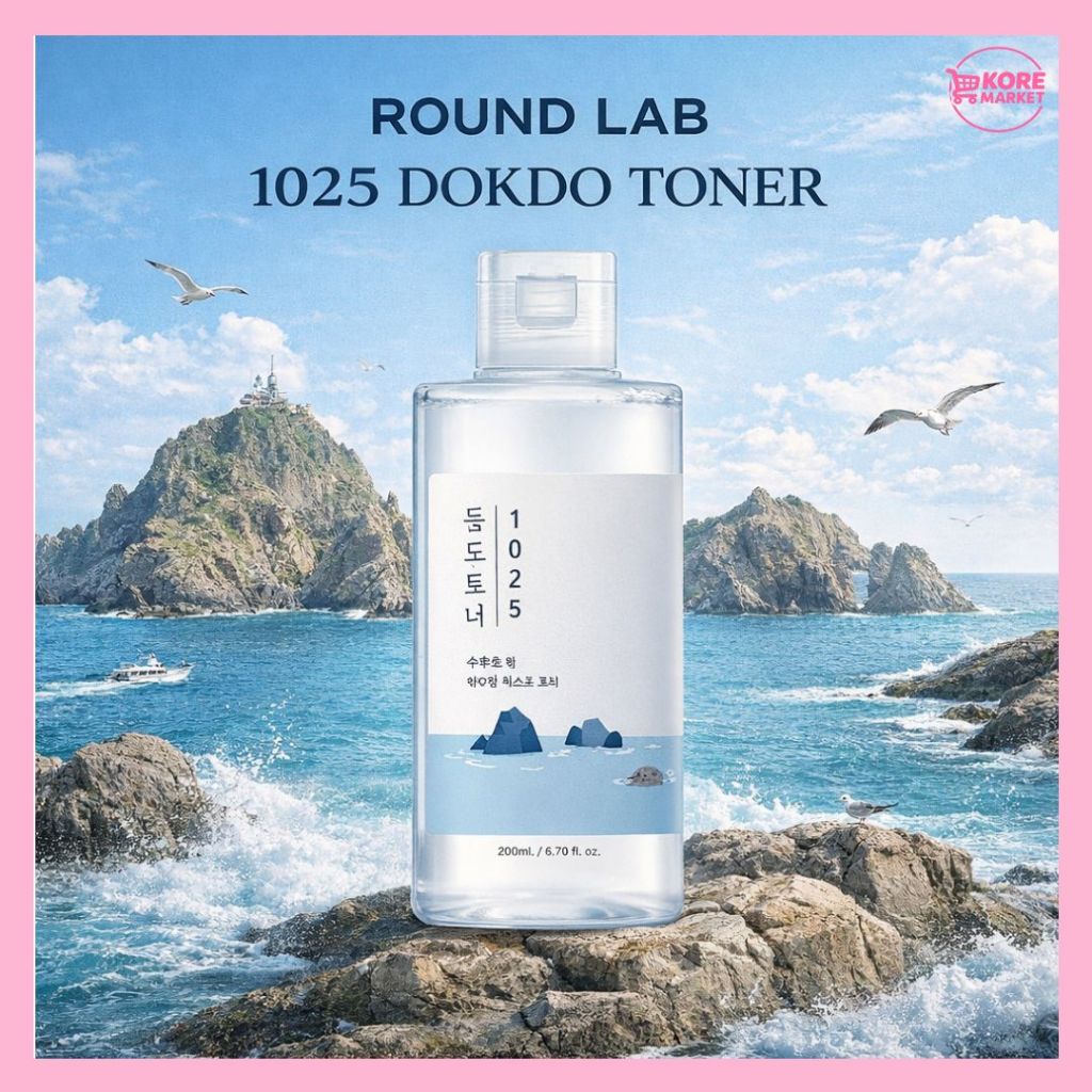 ROUND LAB 1025 DOKDO TONER 200ML – HYDRATING DAILY SKIN BALANCING TONER