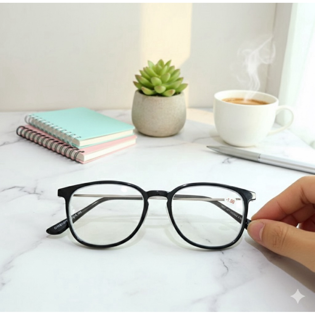 ELDORA / แว่นสายตาสั้นสําหรับผู้ชายและผู้หญิง 0.50 ถึง 4.00 เลนส์ DW610D_MN