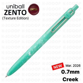 Uni-ball ZENTO ปากกาโรลเลอร์บอล 0.38 มม. 0.5 มม. 0.7 มม. – หมึกเรียบเป็นพิเศษ แห้งเร็ว กันน้ํา