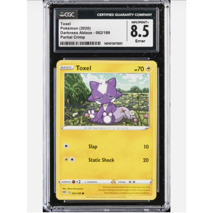 2020 Pokemon Toxel CGC Mint. 8.5