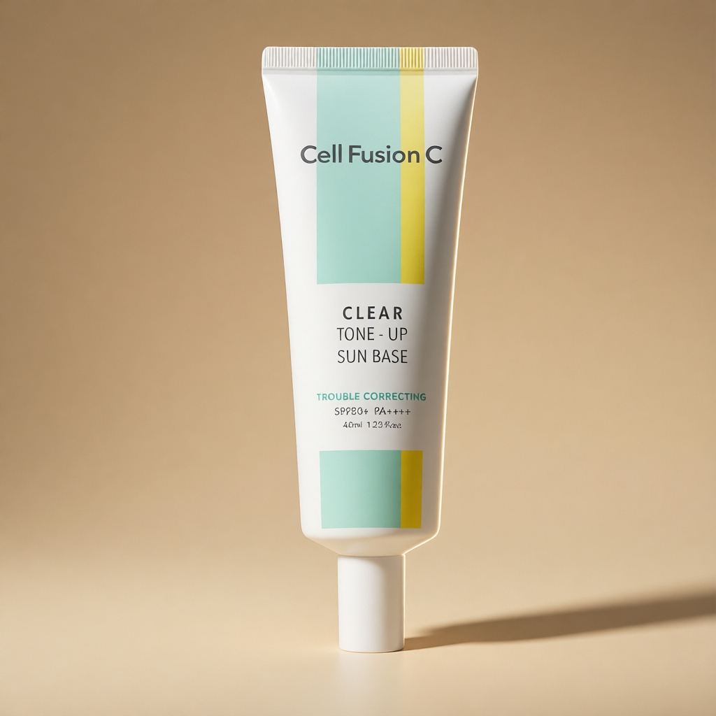 [CellFusionC] Clear Tone-Up Sun Base SPF50+ PA++++ 40ml – Korean Tone-Up Sunscreen Makeup Base with 