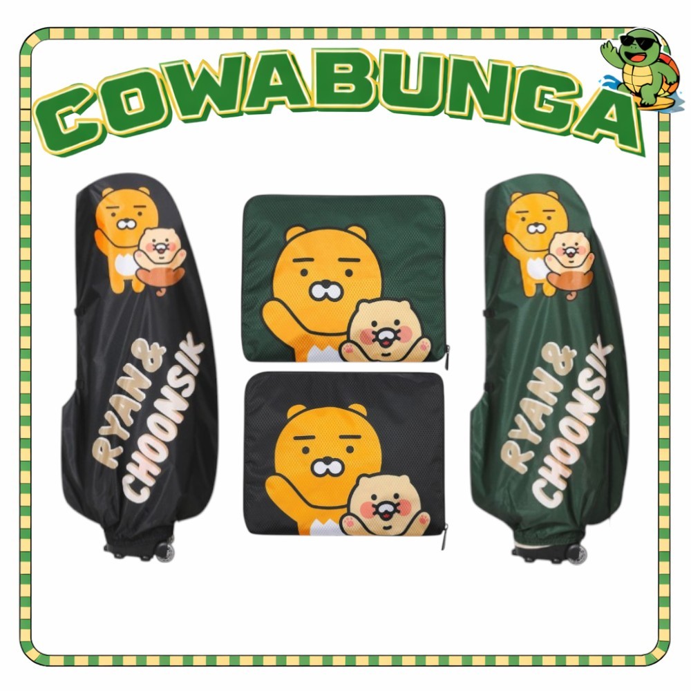 [Kakao Friends Golf] Ryan & Choonsik Golf Travel Bag Cover