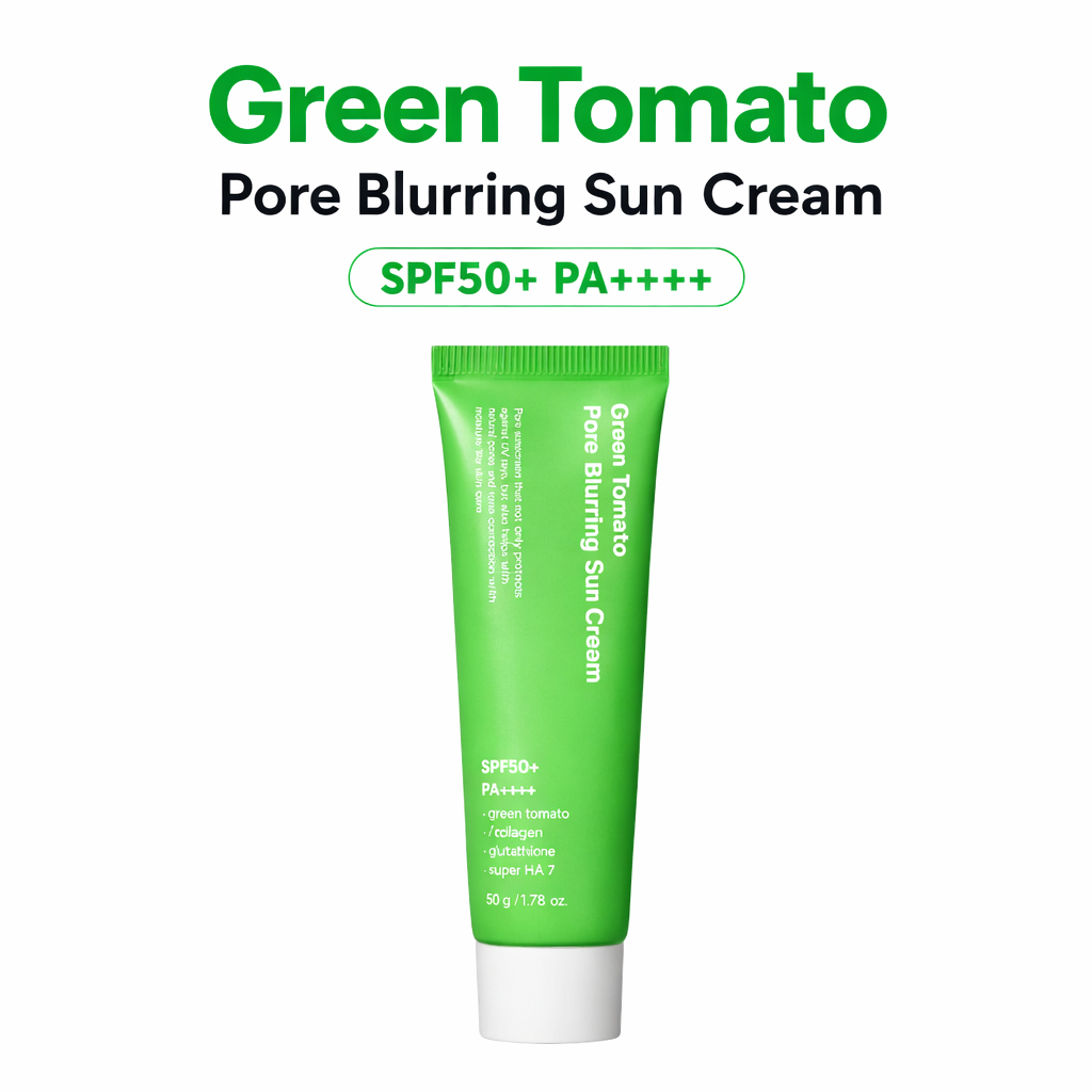 [SUNGBOON EDITOR] Green Tomato Pore Blurring Sun Cream SPF50+ PA++++ ครีมกันแดดเกาหลี เบลอรูขุมขน 50