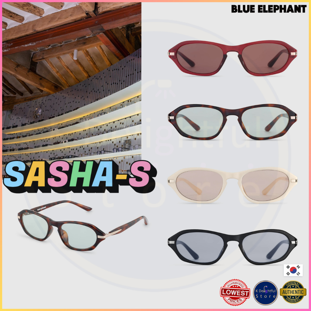 [BLUE ELEPHANT] SASHA-S/blue elephant sunglasses/BLOCKS 99% OF ULTRAVIOLET (UV) RAYS RANGING FROM 100 TO 400 NM./แว่นกันแดดช้างสีฟ้า