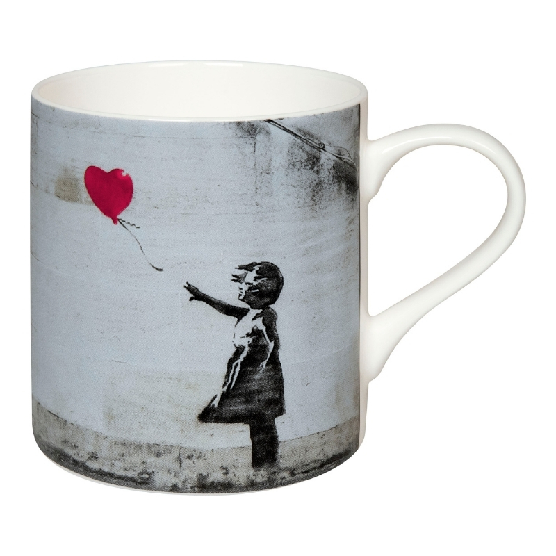Könitz Mug - เด็กผู้หญิงพร้อมบอลลูน by Banksy