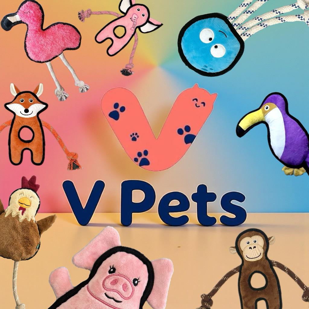 V Pet ของเล่นสุนัขทนทานและยาก