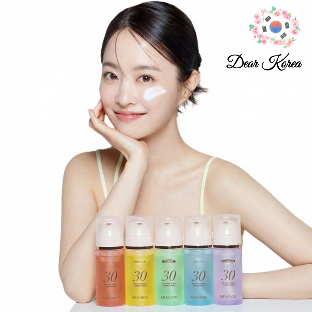 MENOKIN 30 Sec Quick Bubble Mask 95ml ผลิตภัณฑ์บํารุงผิวเกาหลี Brighten K-Beauty Skin Booster