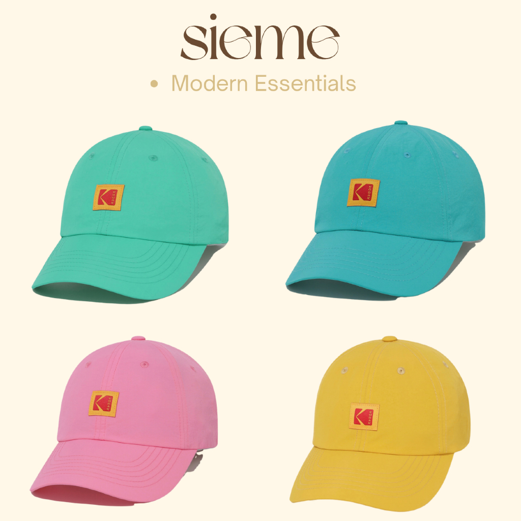 Kodak K6243LCP33 หมวกบอลไนลอนมีโลโก้สี่เหลี่ยม – ทรงปล่อย