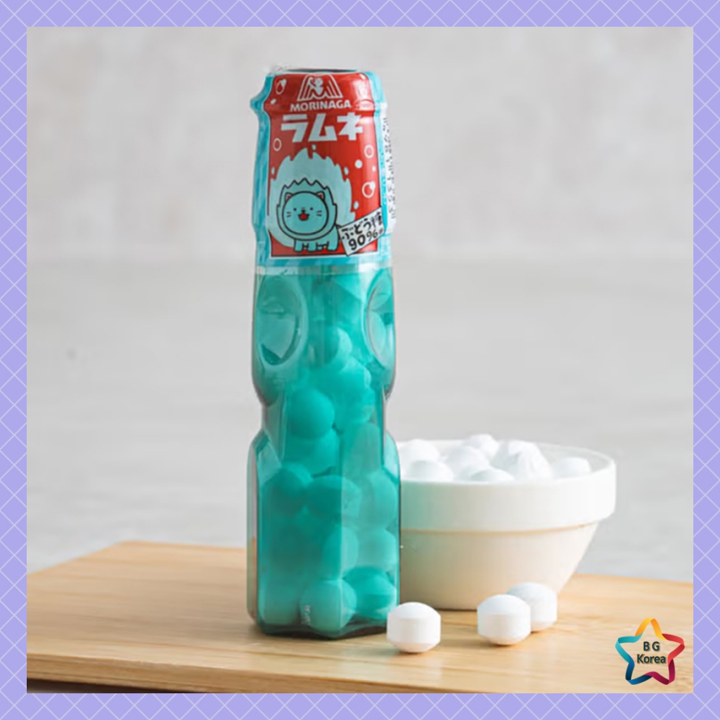 Morinaga Ramune Grape Candy 29g Japanese Soda Tablet Candy Portable Bottle Snack