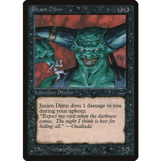 การ์ด EDH PlayTest - Juzam Djinn (สีดํา)