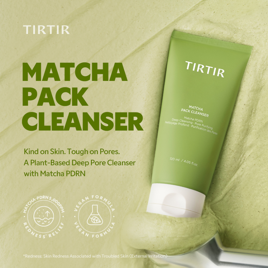 [TIRTIR] Matcha Pack Cleanser 120ml,15ml / Pack-to-Foam Cleanser / Matcha PDRN Deep Pore Cleanse / ขัดผิวอย่างอ่อนโยน